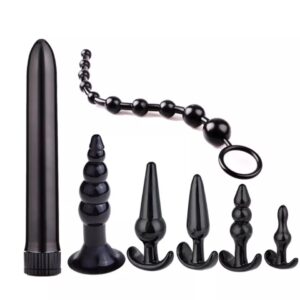 Set Anal Con Vibrador  (8 piezas)