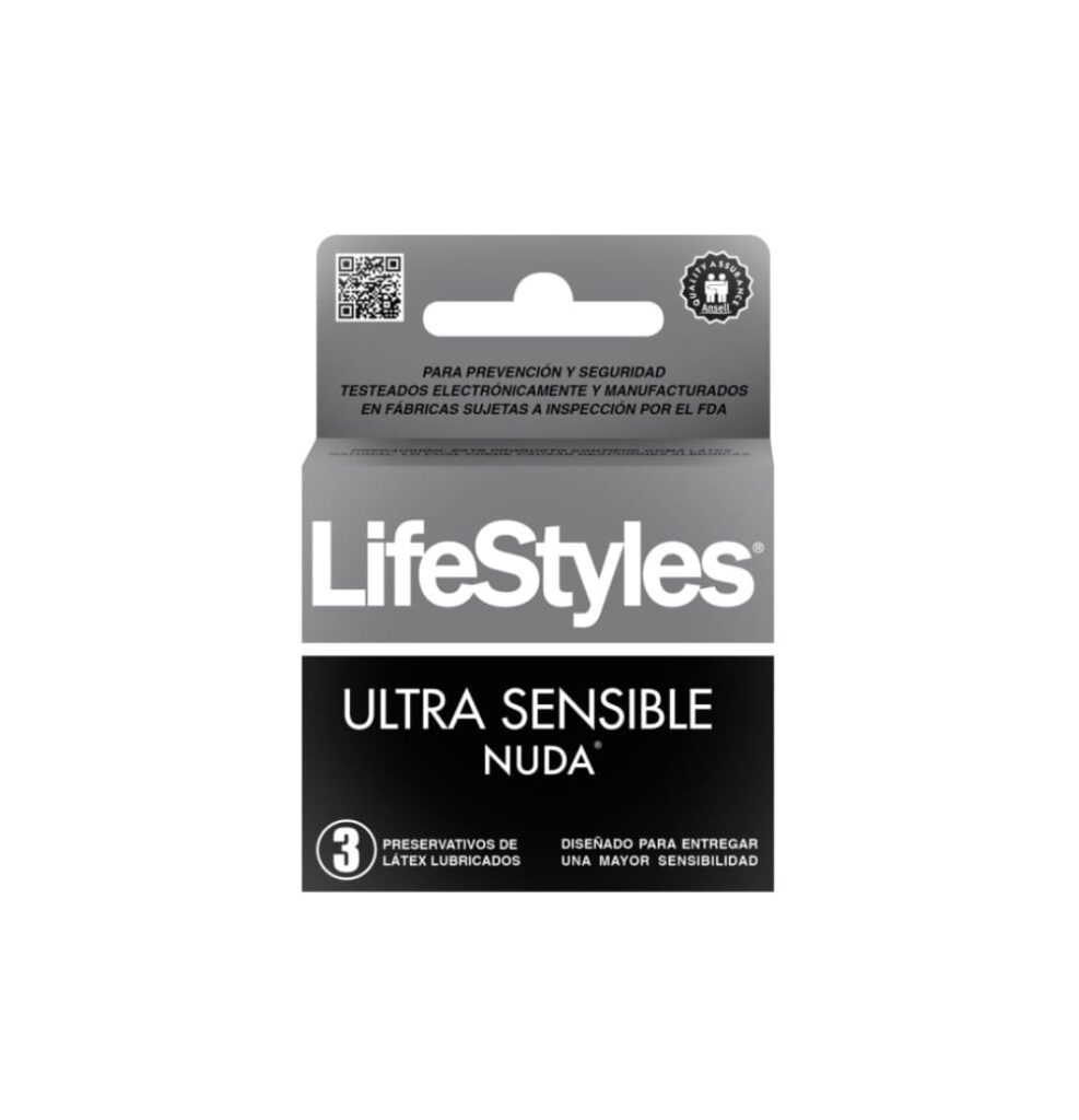 Preservativo LifeStyles Ultrasensible Nuda 3 Unidades