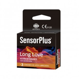 Preservativo Sensor Plus Long Love Retardante 3 Unidades