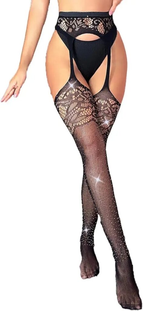 Pantimedias y Liguero de Malla Sexy