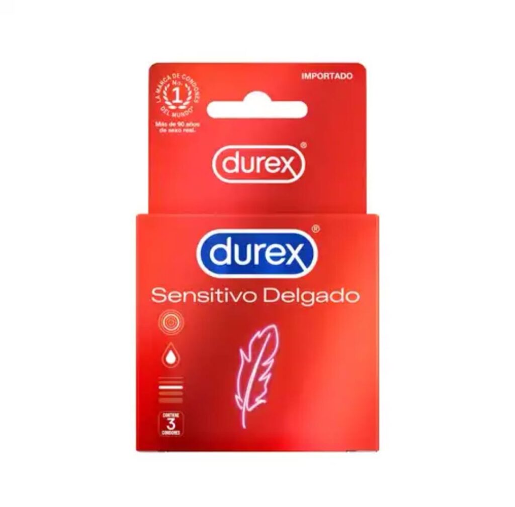Preservativo Durex Sensitivo Delgado 3 Unidades
