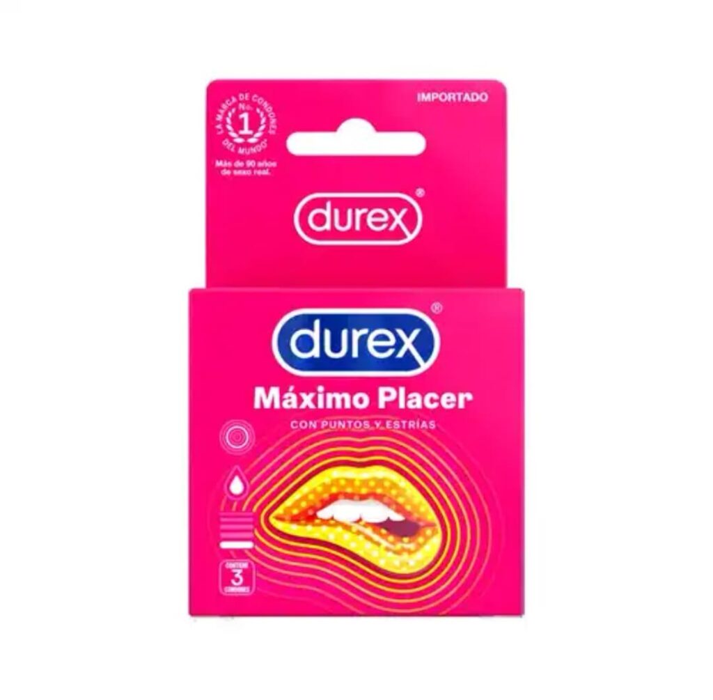 Preservativo Durex Máximo Placer 3 Unidades