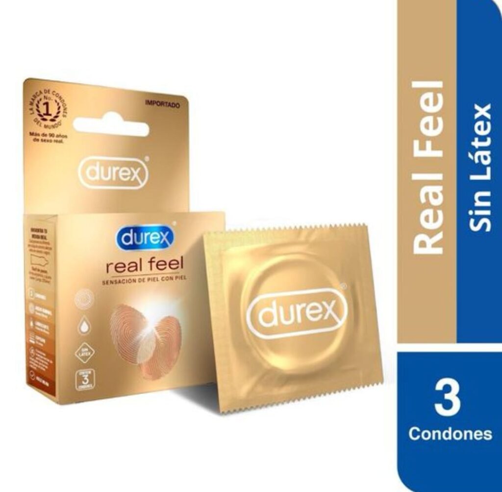 Preservativo Durex Real Feel Libre De Látex 3 Unidades