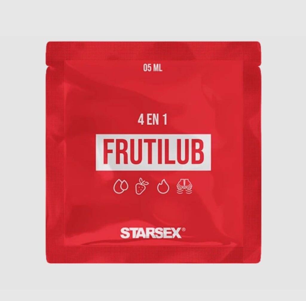 Sachet Lubricante 4 en 1 FrutiLub 5ml