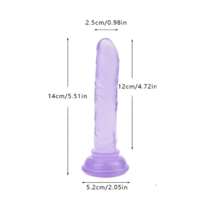 Consolador Mini Jelly con Ventosa