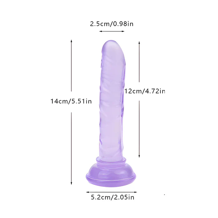 Consolador Mini Jelly con Ventosa - Imagen 2