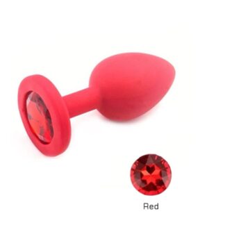 Plug Joya Anal Silicona Negro (Talla M)