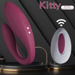 Vibrador Dual Kitty para Parejas con Control