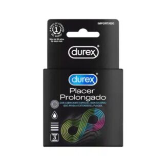 Preservativo Durex Placer Prolongado con Benzocaína 3 Unidades