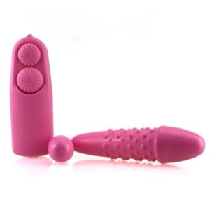 Vibrador Regulable Rosado Doble Estimulación (Con Cable)