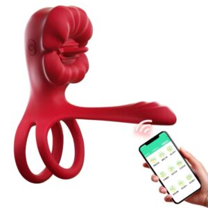 Anillo Vibrador Red Triple Estimulación