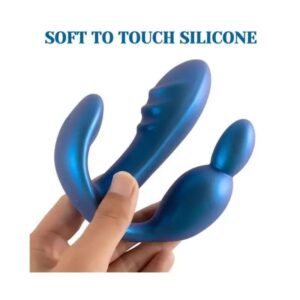 Vibrador Blue Doble Penetración con Control