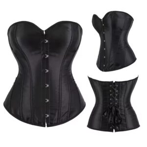Corset Negro Satinado Talla M