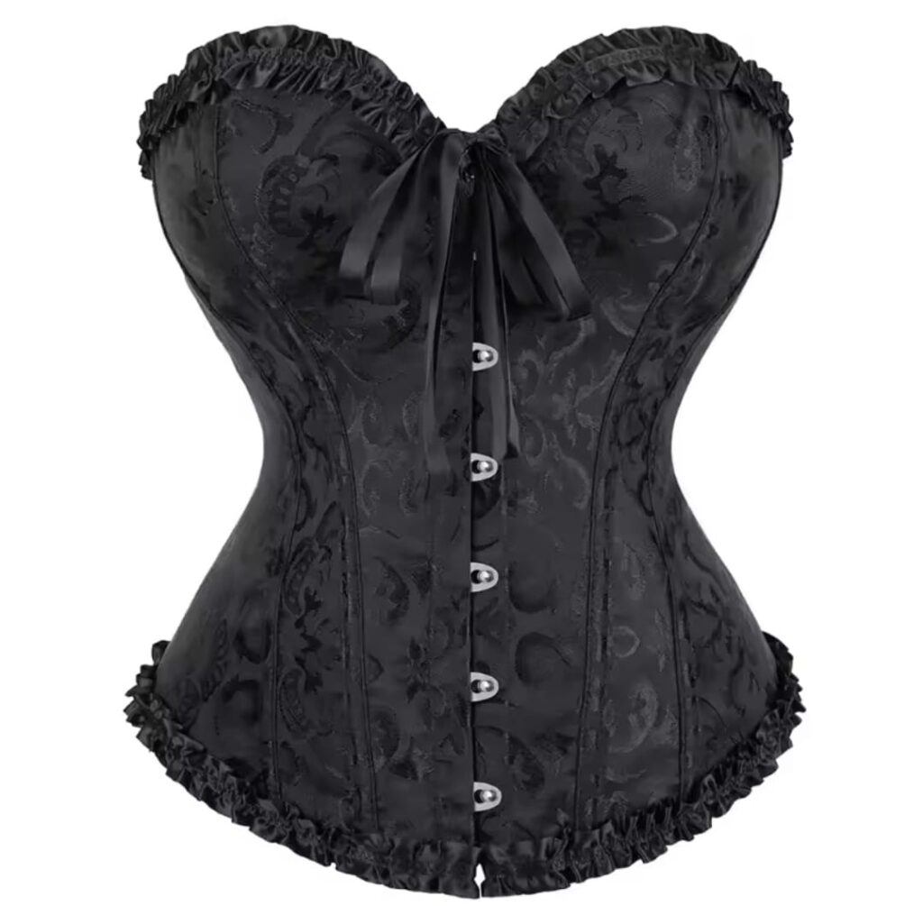 Corset Victoriano Negro Talla 4XL