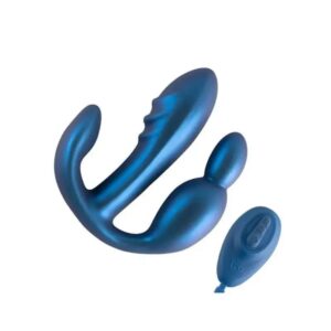 Vibrador Blue Doble Penetración con Control