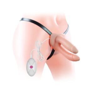 Arnés Con Prótesis Vibradora Unisex Hollow “Doble Penetración”
