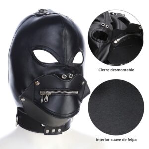 Capucha Bondage con Cierre en Boca