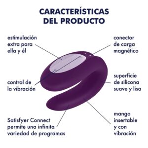Vibrador para Parejas Satisfyer Double Joy con APP