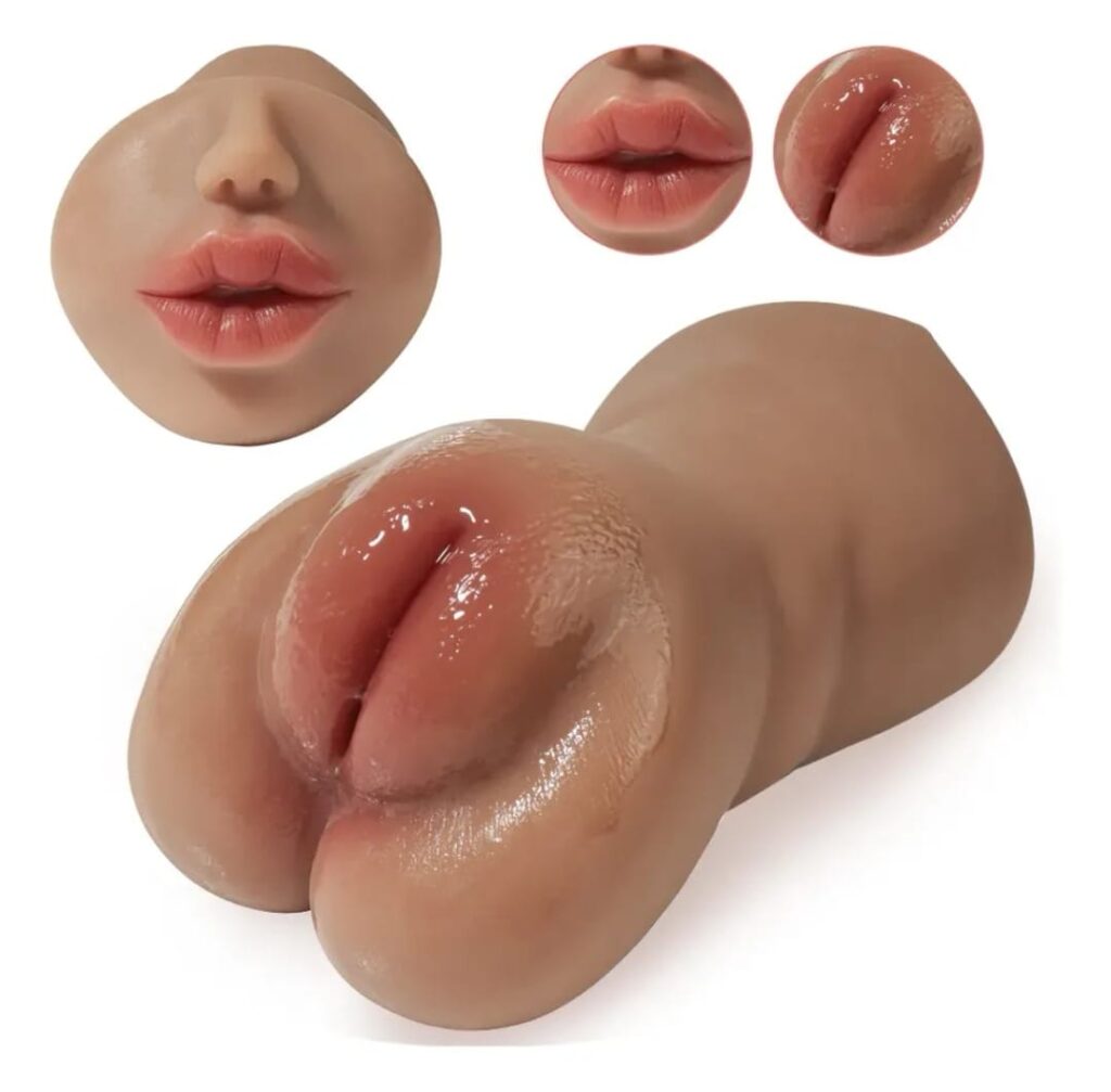 Masturbador Doble Vagina-Boca