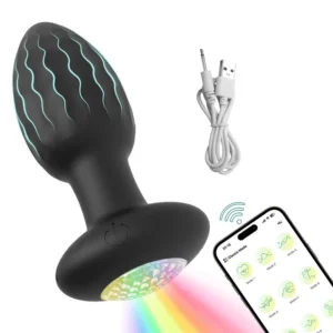 Plug Vibrador con Luz Led y App