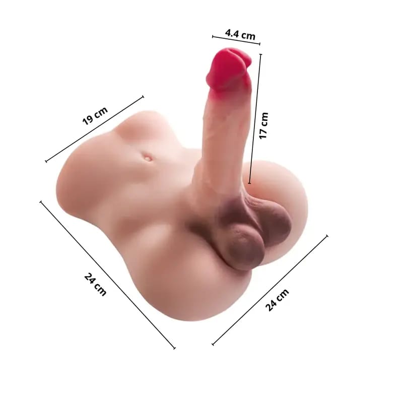 Torso Sexual Masculino con Dildo y Ano - Imagen 5