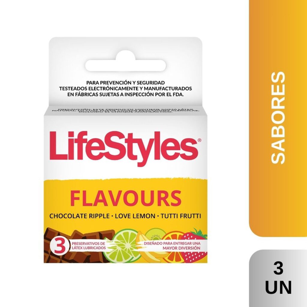 Preservativo Lifestyles Flavours 3 Unidades