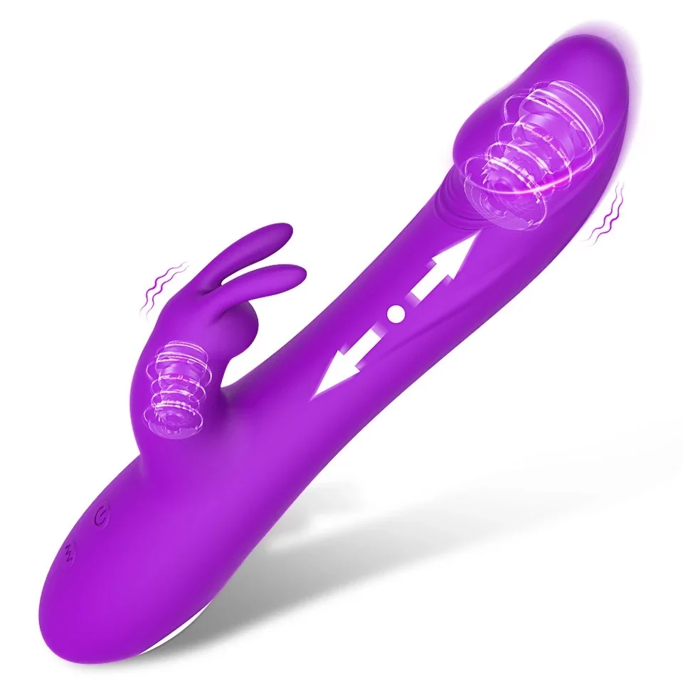Vibrador Conejo Titan Sube y Baja Rosa